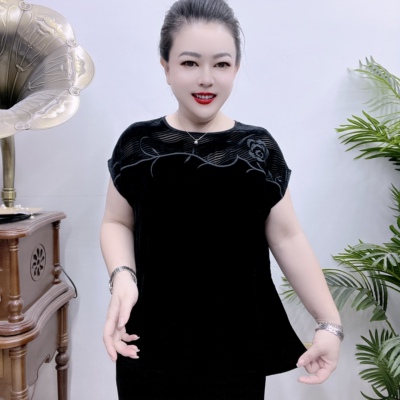 高端桑蚕丝短袖小衫43A2119