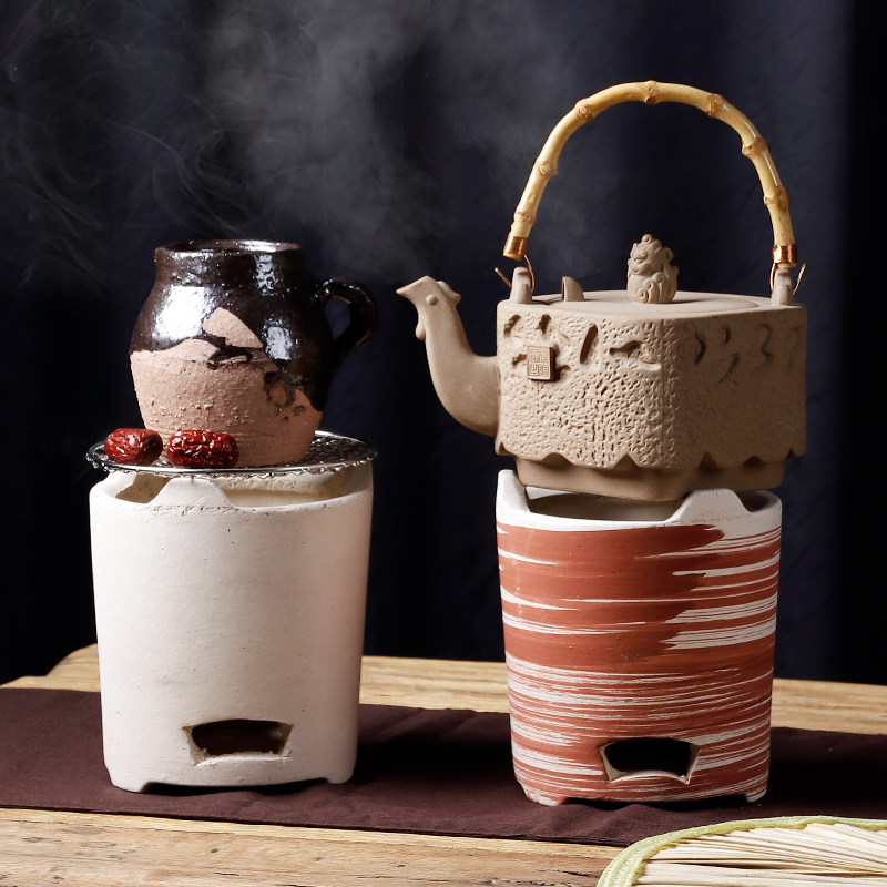 粗陶手工小茶炉 家用户外烧水煮茶耐高温小型茶炉土陶煮茶小炭炉,厨房/烹饪用具,烧烤炉,淘宝优惠券,粉丝福利购,淘宝优惠卷