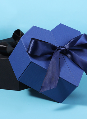 520情人节送礼物盒空盒生日心型礼盒高级感小众项链大号礼品包装