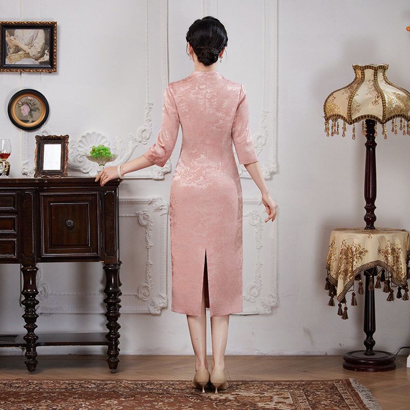 奕雯2025旗袍礼服妈妈装高端高贵