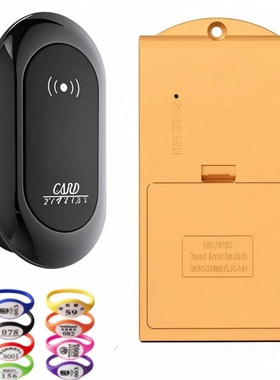 手环锁员工柜锁磁澡堂便宜耐用电子锁智能黑色健身游泳瑜伽柜磁锁