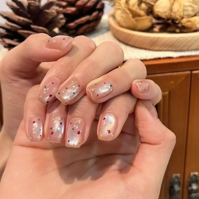 2026年新款儿童美甲穿戴甲夏日彩色波点猫眼指甲贴片短款30片甲片,彩妆/香水/美妆工具,美甲工具,淘宝优惠券,粉丝福利购,淘宝优惠卷