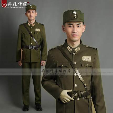民国军官服中式尉官服将军校官胡传奎刁德一舞台话剧演出服装摄影