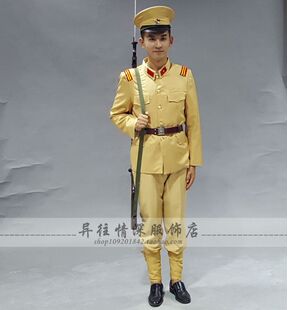 北伐军起义军军装伪军二狗子汉奸服土匪服民国舞台话剧影视服装