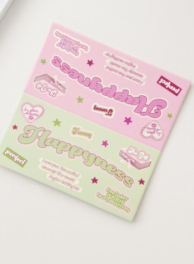 10cm高颜值复古美式y2k拼色卡头出谷子徽章小卡打包材料礼物包装