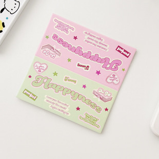 10cm高颜值复古美式y2k拼色卡头出谷子徽章小卡打包材料礼物包装