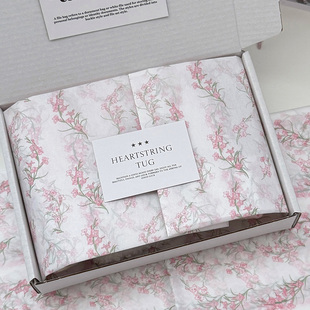 可爱月季花雪梨纸高级感隔层礼品蛋糕小花束花艺包装内衬拷贝薄纸