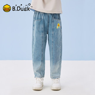 B.Duck小黄鸭儿童宽松牛仔裤夏季新款男童时尚长裤 BF2556070