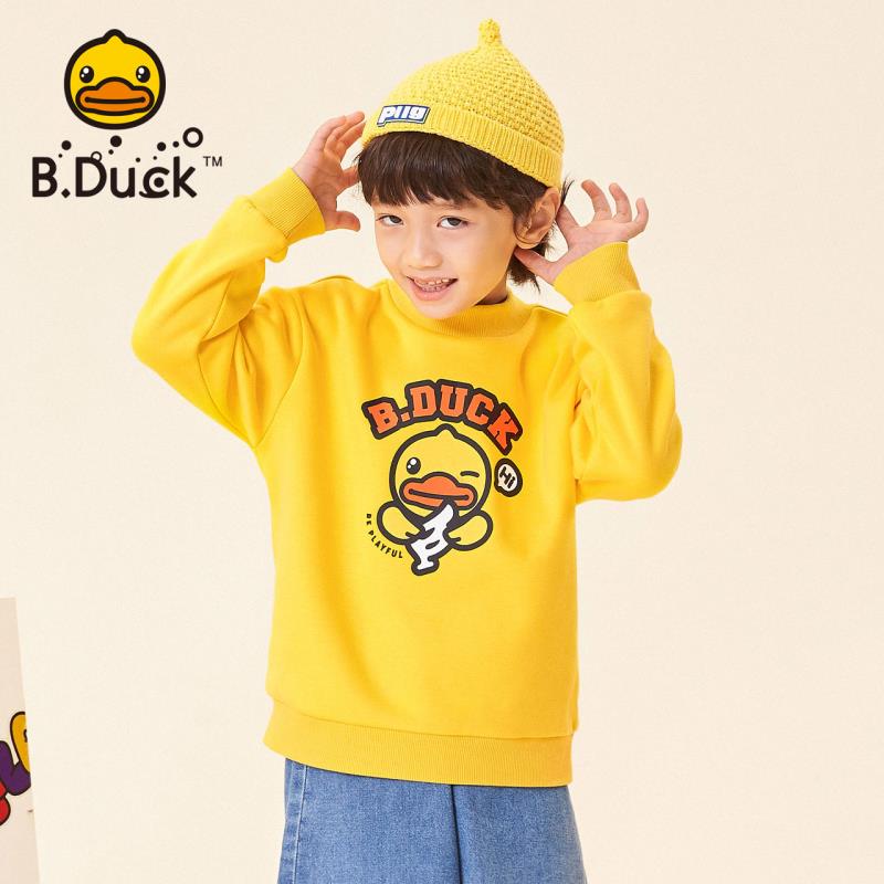 B.Duck小黄鸭童装新款休闲圆领卫衣男女卡通潮童时尚 BF5208929A