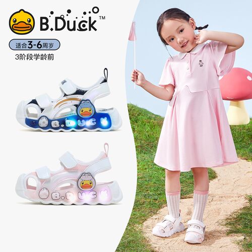 B．Duck夏季时装凉鞋休闲风女