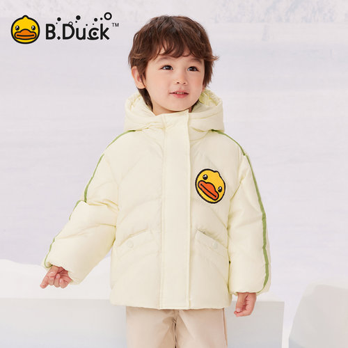 B.Duck小黄鸭儿童保暖连帽羽绒服冬季新款男女童上衣 BF5516003