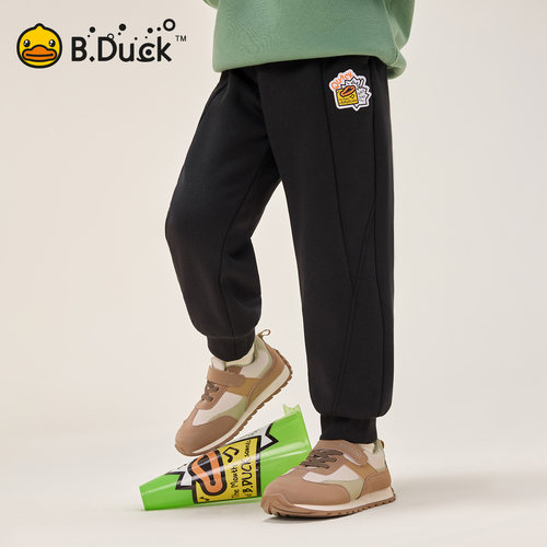 B.Duck小黄鸭儿童束脚休闲长裤冬季新款男童运动裤 BF5573031