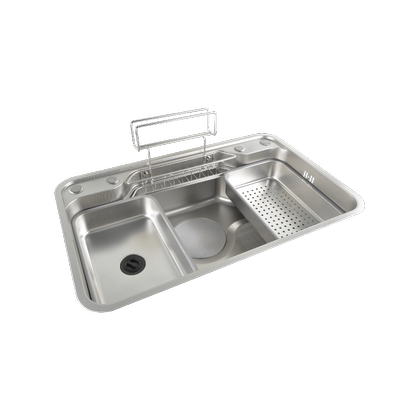 白鸟国潮系小米粒压纹304不锈钢全套家用厨房单槽HE78481-DM