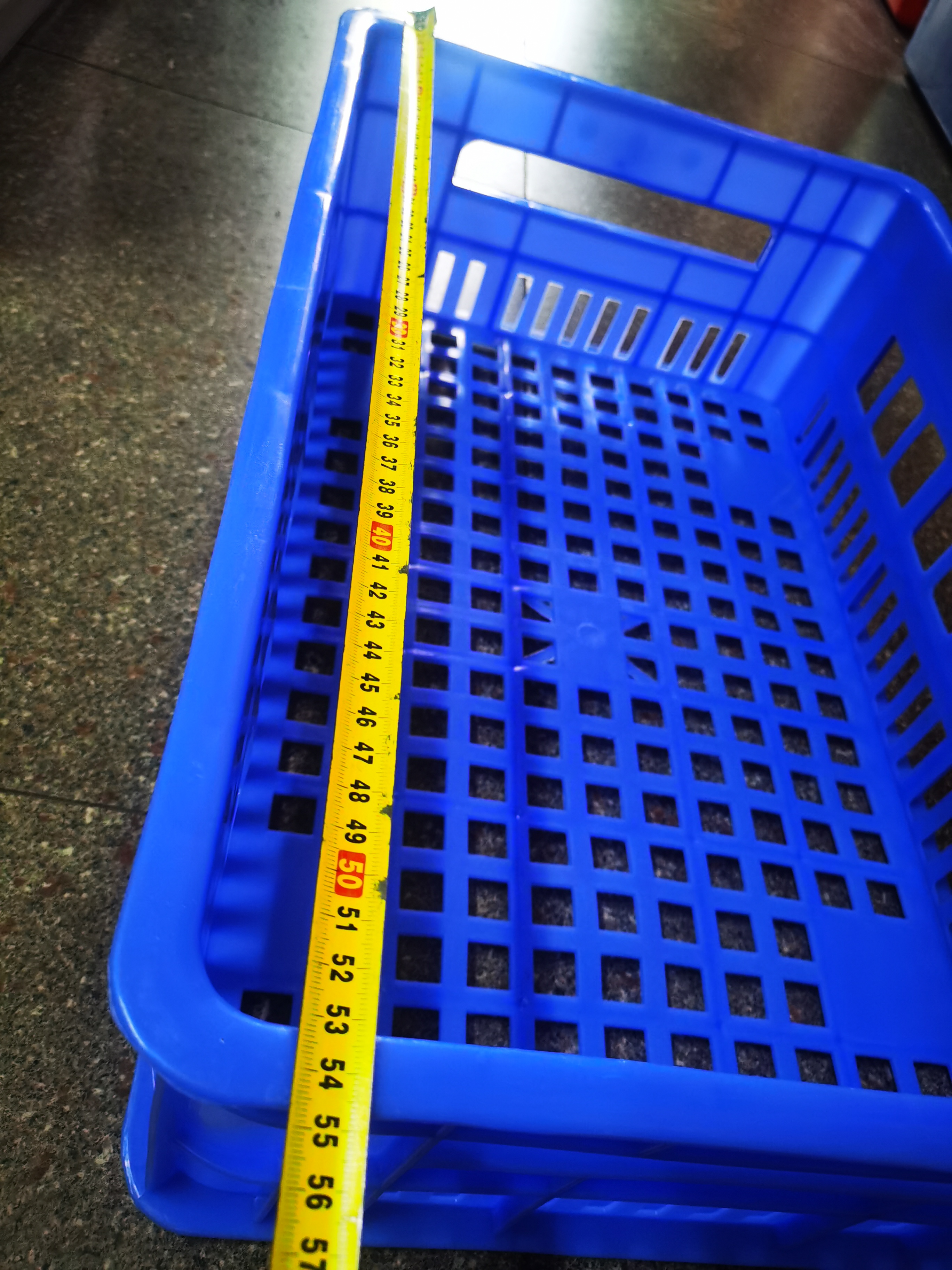 奶筐冻品筐蔬菜店铺用筐筛网筐漏筐透气塑料筐54.6x35.5x16.8cm筛