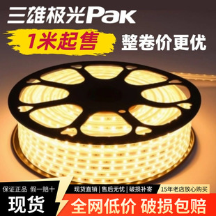 【特惠品】三雄极光led灯带光河高压软灯条暖黄2700K天花吊顶灯带