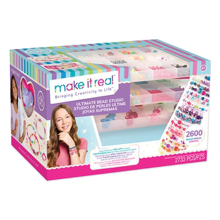 MAKE IT REAL美益睿儿童串珠手工玩具宝石手链diy儿童礼物女孩