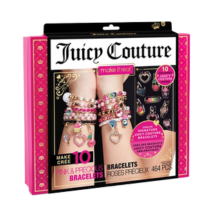 MAKE IT REAL美益睿JC粉手链粉宝盒生日礼物女孩串珠DIY玩具套装