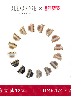 ALEXANDRE DE PARIS巴黎亚历山大1.8cm加小号迷你旺多姆抓夹发饰