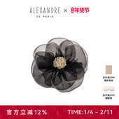 ALEXANDRE PARIS巴黎亚历山大蝉翼8cm发夹马尾夹发饰
