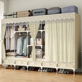 衣柜简易布衣柜出租房用带抽屉加厚组装 经济型卧室收纳衣橱柜轻奢