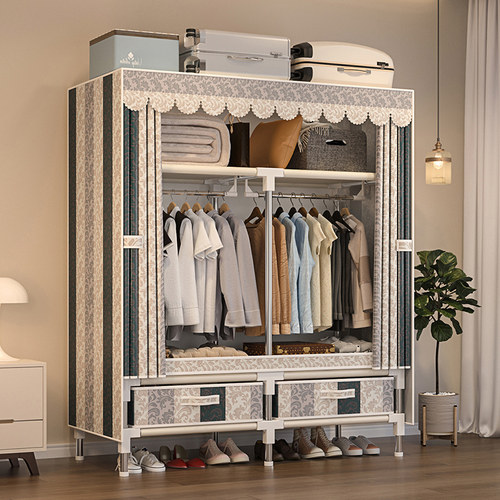 带分类隐私抽屉加厚卡套布衣柜