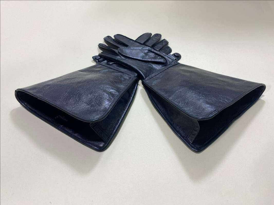 新品骑警真皮手套男骑行驾驶薄裸皮修手机车羊皮手套男士触屏定制