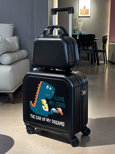 Портативный мультяшный чемодан для мальчиков, 18 дюймов