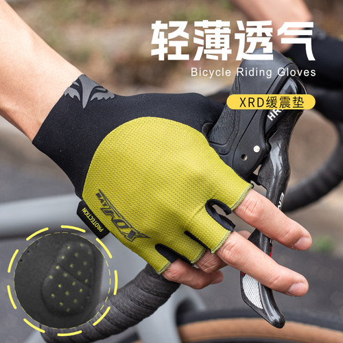 BATFOX自行车短指骑行手套正品