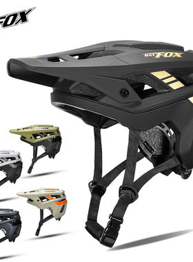 BATFOX自行车骑行头盔男款2025年新款山地半盔帽檐可拆卸安全装备