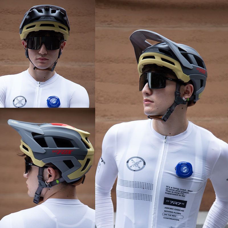 BATFOX骑行头盔山地车自行车头盔男女一体成型林道单车骑行安全帽