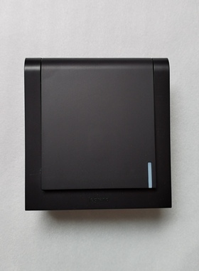 TCL罗格朗开关插座K5黑色复位开关一开单控一开双控复位开关单开