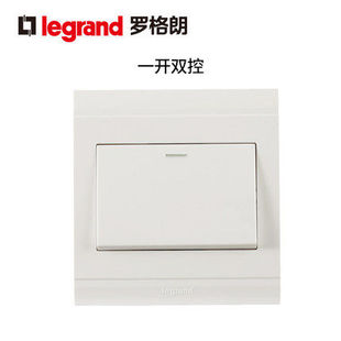 TCL罗格朗开关插座美仑山 一开双控 单联双控一位双控开关86面板