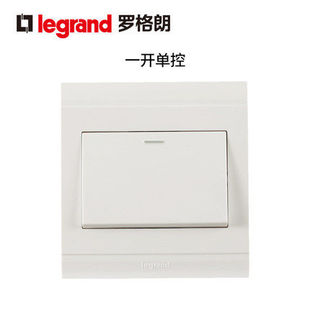 TCL罗格朗美仑山开关插座一开单控单开单控单联一位单控开关86