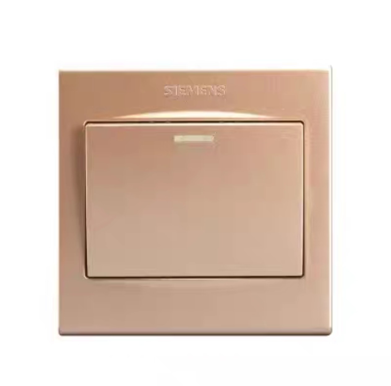 西门子开关插座品宜香槟金一开多控一位中途单开三控墙壁面板86