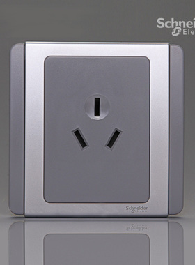 施耐德开关插座都会E300016A三孔大功率空调插座墙壁插座面板86