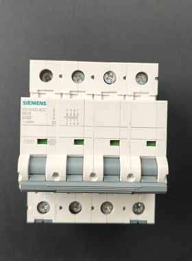 西门子小型断路器4PD32A三相四线32A 动力型 5SY6332-8CC灰色手柄