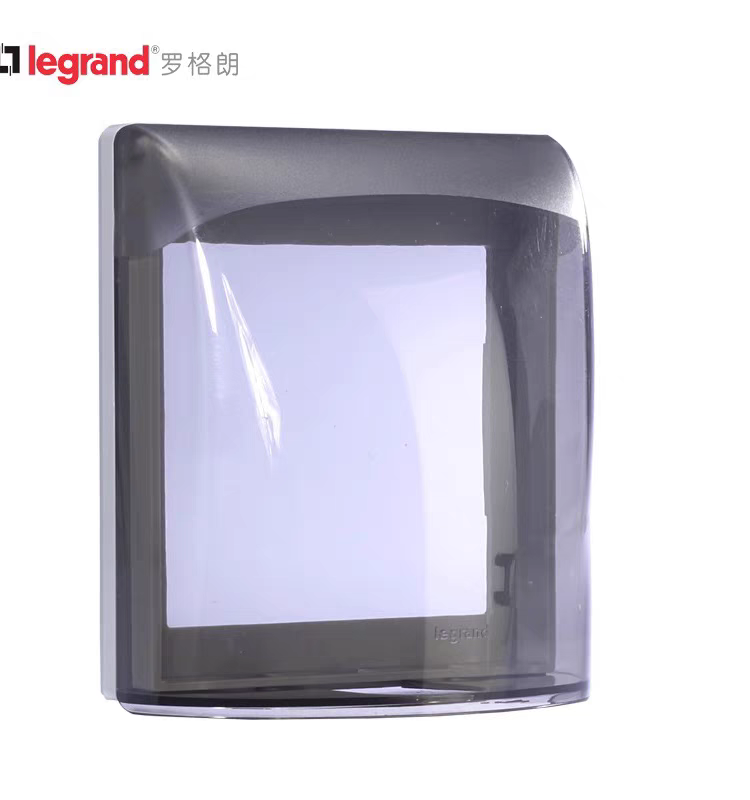 TCL罗格朗透明插座浴室防水盒 防溅盒 86型通用防水罩X223DV