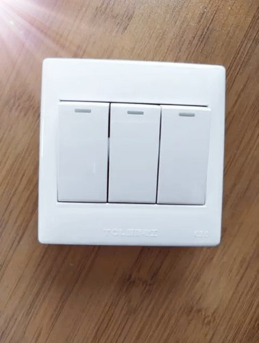 TCL国际电工K3.0开关面板三开双控三联开关三位双控86家用暗装