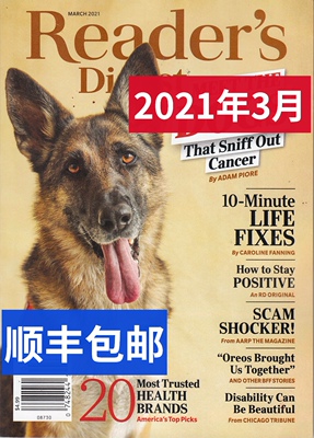区域包邮 Reader's Digest 读者文摘美国版 2021年3月 英文英语期刊