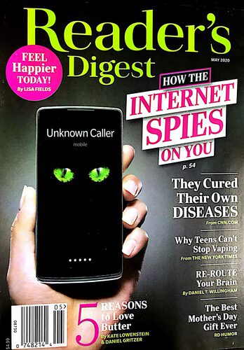 区域包邮 Reader's Digest 美国版读者文摘杂志 2020年5月刊 英文英语期刊
