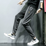 男士宽松束脚水洗休闲裤男B416-K186P55灰色P58浅蓝P58控价88，男装牛仔裤，电商A063