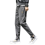 男士宽松束脚哈伦裤水洗休闲裤男B416-K186--1P55灰色P58控价78，男装牛仔裤，电商A063