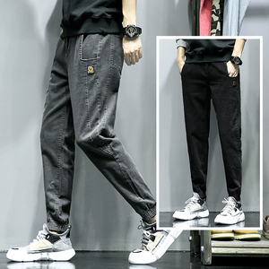 男士宽松束脚水洗休闲裤男B416-K186P55灰色P58浅蓝P58控价88图片