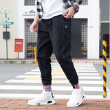 2023春季束脚潮牌弹力牛仔裤货号K186P45，男装牛仔裤，电商A063