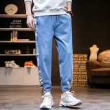 2023春季束脚印花迷彩拼接牛仔裤K385P55，男装牛仔裤，电商A063