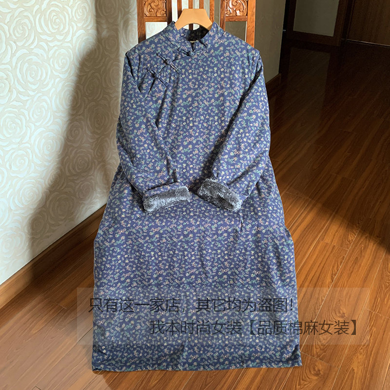 【闲梦】秋冬加绒改良旗袍民国风