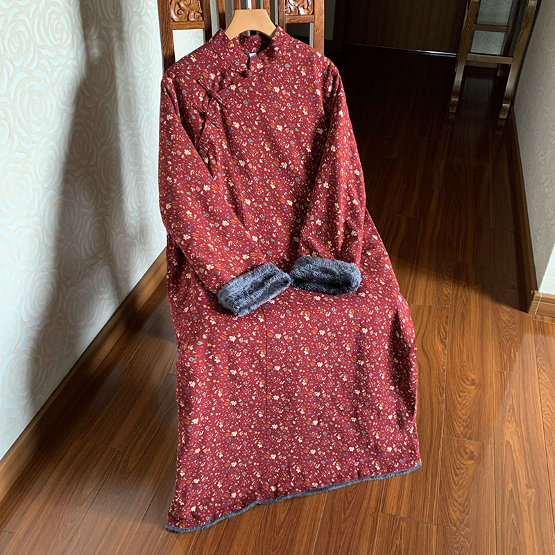 【细语】加绒宽松旗袍秋冬中国风