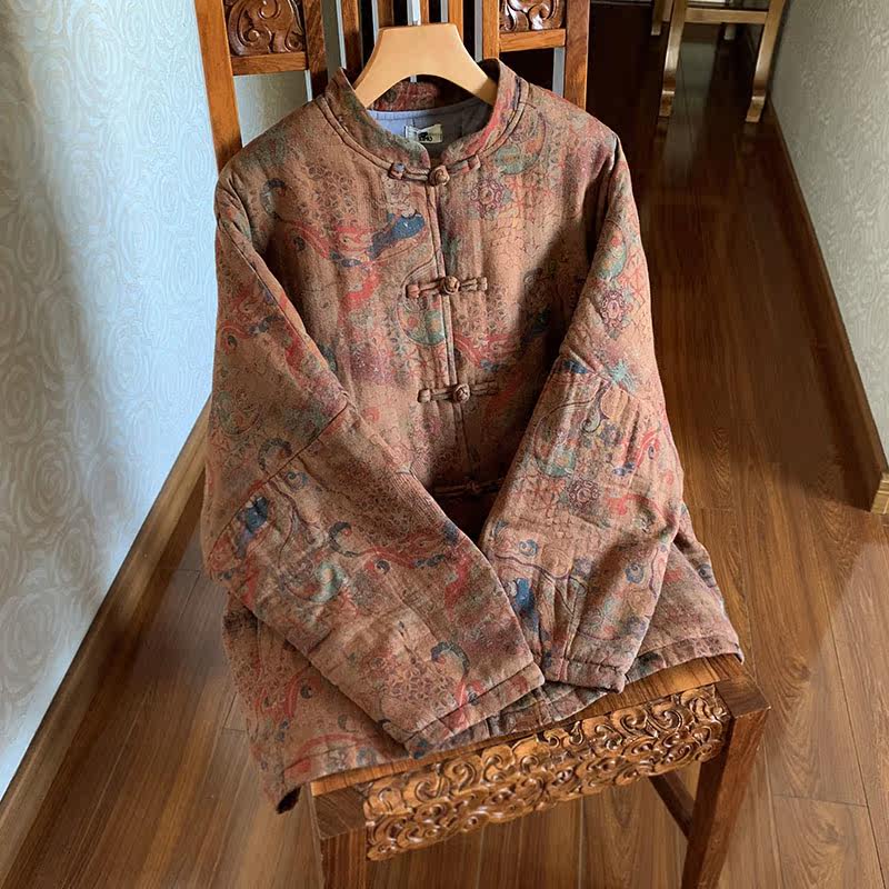 【敦煌飞天】冬季做旧禅意棉袄中国风女装宽松加大码盘扣棉衣外套,女装/女士精品,棉衣/棉服,淘宝优惠券,粉丝福利购,淘宝优惠卷