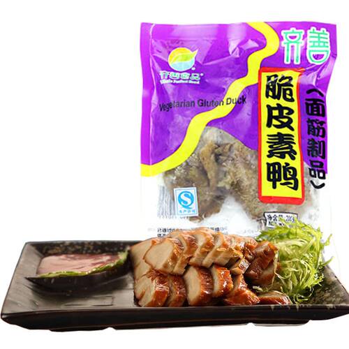 齐善脆皮小麦面筋肉食品斋菜