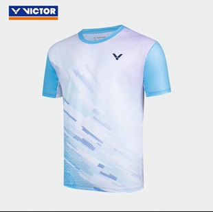 胜利羽毛球服省队比赛系列运动短袖透气清爽速干舒爽排汗针织T恤